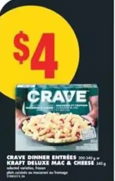 No Frills Crave dinner entrees kraft deluxe mac & cheese offer