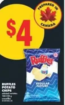 No Frills Ruffles potato chips offer