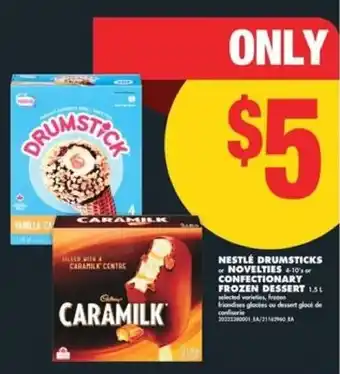 No Frills Nestle drumsticks or novelties of confectionary frozen dessert offer