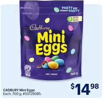 Walmart CADBURY Mini Eggs offer