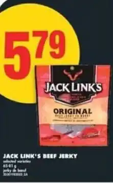 No Frills Jack link's beef jerky offer