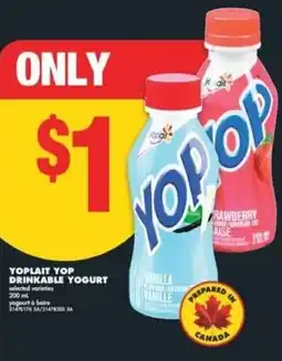 No Frills Yoplait yop drinkable yogurt offer