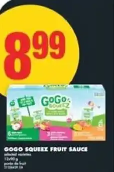 No Frills Gogo squeez fruit sauce offer