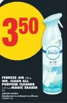 No Frills Febreze air mr. clean all purpose cleaner magic eraser offer