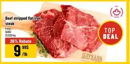 Mayrand Beef stripped flat iron steak Canada offer