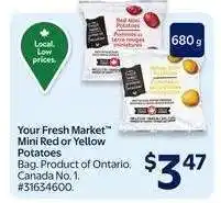Walmart Your Fresh Market Mini Red or Yellow Potatoes offer