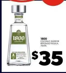 Real Canadian Liquorstore 1800 Coconut, Silver or Reposado Tequila offer