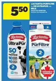 Real Canadian Superstore Lactantia PurFiltre or UltraPur Milk offer