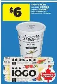 Real Canadian Superstore Siggi's Skyr or Iögo Yogurt offer