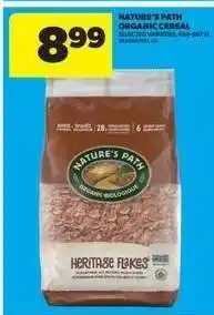 Real Canadian Superstore NATURE’S PATH ORGANIC CEREAL offer