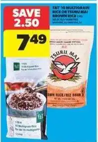 Real Canadian Superstore T&T Multigrain Rice or Tsuru Mai Brown Rice offer