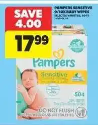 Real Canadian Superstore Pampers Sensitive Baby Wipes offer