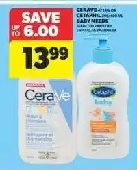 Real Canadian Superstore CeraVe or Cetaphil Baby Needs offer