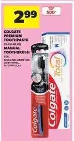 Real Canadian Superstore Colgate Premium Toothpaste or Manual Toothbrush offer