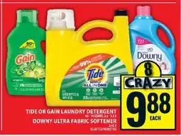 Food Basics Tide or Gain Laundry Detergent, Downy Ultra Fabric Softener offer