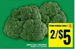 Food Basics BROCCOLI CROWNS offer