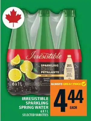 Food Basics Irresistible Sparkling Spring Water offer