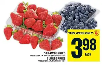 Food Basics Strawberries and Blueberries offer