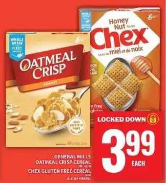 Food Basics General Mills Oatmeal Crisp Cereal & Chex Gluten Free Cereal offer