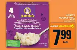 Food Basics ANNIE’S NOODLE MEAL offer