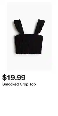 H&M Smocked Crop Top offer