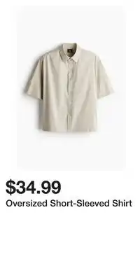 H&M Oversized Short-Sleeved Shirt offer
