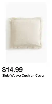 H&M Slub-Weave Cushion Cover offer