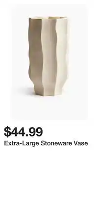 H&M Extra-Large Stoneware Vase offer