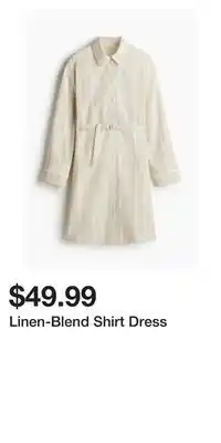 H&M Linen-Blend Shirt Dress offer