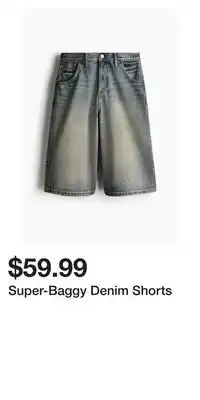 H&M Super-Baggy Denim Shorts offer