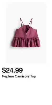 H&M Peplum Camisole Top offer