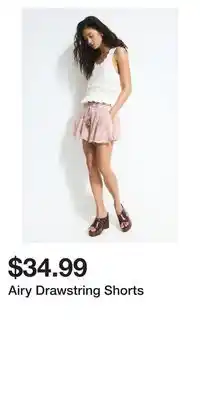 H&M Airy Drawstring Shorts offer