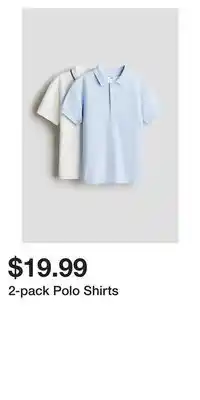 H&M 2-pack Polo Shirts offer
