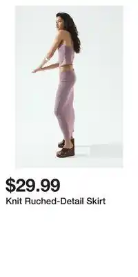 H&M Knit Ruched-Detail Skirt offer