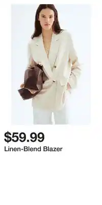 H&M Linen-Blend Blazer offer