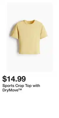 H&M Sports Crop Top with DryMove offer