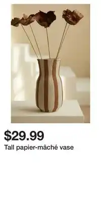 H&M Tall papier-mâché vase offer