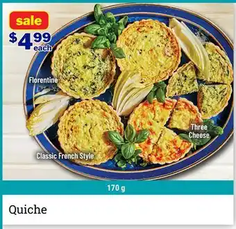 M & M Food Market Quiche offer