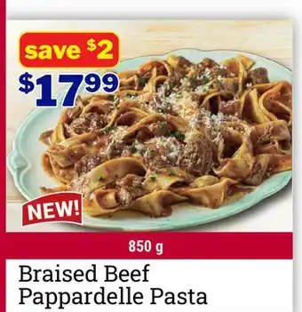 M & M Food Market Braised Beef Pappardelle Pasta offer
