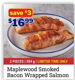 M & M Food Market Maplewood Smoked Bacon Wrapped Salmon offer