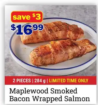 M & M Food Market Maplewood Smoked Bacon Wrapped Salmon offer