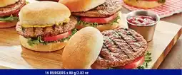 M & M Food Market Fully Cooked Tasty Burgers † offer
