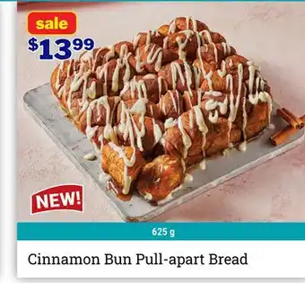 M & M Food Market Cinnamon Bun Pull-apart Bread offer