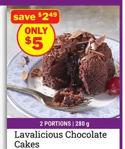 M & M Food Market Lavalicious Chocolate Cakes offer