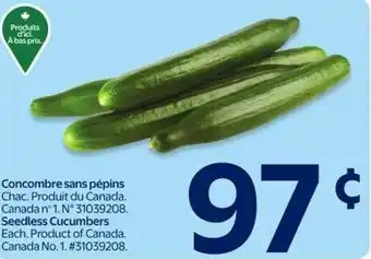 Walmart Seedless Cucumbers offer