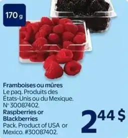 Walmart Raspberries or Blackberries offer
