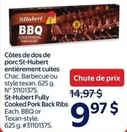 Walmart St-Hubert Fully Cooked Pork Back Ribs offer