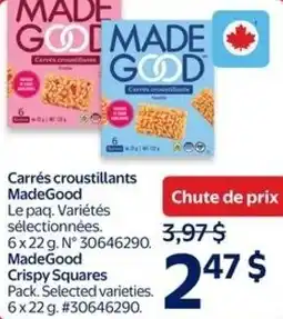 Walmart MadeGood Crispy Squares offer