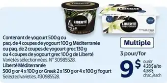 Walmart Liberté Méditerranée offer