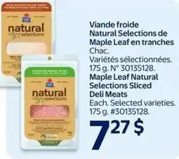 Walmart Maple Leaf Natural Selections Sliced Deli Meats offer